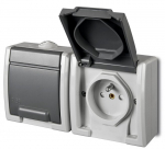 Aquant Hermetic Double Socket Ip55