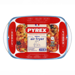 Air fryer dish - PYREX - 1450143 - Rectangular - Borosilicate glass - 23 x 15 cm