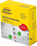 Avery Zweckform rohelised sildid-rattad, &Oslash;10mm, 800tk.