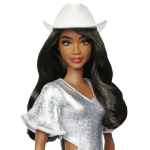 Barbie Fashionistas nukk s&auml;deleva kleidi ja maskilaadsete aksessuaaridega