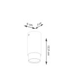 Laevalgusti Tuba Nero, must kroomi aktsendiga