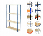 Metallist riiul Helios Hnw 196x180x50 cm, 4 riiulit, 275 kg/riiul