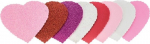Brewis Sparkling Glitter Heart Kleebised 10x10cm, 8 tk.