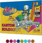 Pastellv&auml;rviline l&auml;ikiv A4 papp, 8 lehte