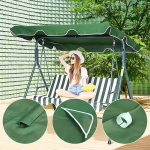 Canopy for garden swing 200 x 120 cm waterproof cover green MultiGarden