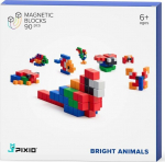 Pixio Magnetic konstruktorid Bright Animals, 90 tk