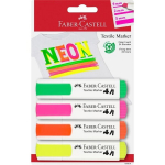 Faber-castell kangamarkerid, 4 neoonv&auml;rvi