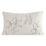 Dekoratiivne padjakate 30x50 cm, kreemjas kuldsete lehtedega