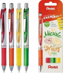 Pentel Energel pastakad, mahlased tsitrusev&auml;rvid, 4 tk.