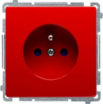 Simon Basic &uuml;he pistikupesa moodul, 16a 250v, punane