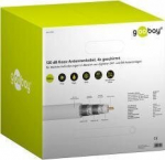 Goobay 305m valge antennikaabel, 4x varjestus, Cu