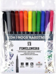 Koh-i-noor fine tip markerid, 12 v&auml;rvi