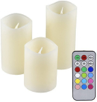 Komplektis 3 Led k&uuml;&uuml;nalt, ehtne vaha, puldiga, erinevad k&otilde;rgused