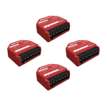 Shelly nutikodu moodul 1PM Gen3 Set of 4 Controller WiFi/Bluetooth, 4tk, punane