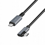 Logilink Cu0182 Usb-c nurgeline 1m kaabel, must-hall