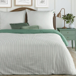 Voodipesukomplekt Eurofirany POS/ST/RAYA/B+MI valge mikrokiud 220x200, 3-osaline