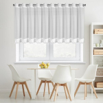 Eurofirany Kardin LUISA, 400x80 cm, valge