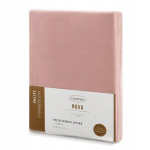 Veniv voodilina Eurofirany NOVA3 roosa 180x200 cm puuvillasatiin kummiga 30 cm