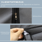 Kokkupandav riidest riidekapp lukuga 125x43x162,5cm 1 tk