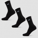 Unisex MyProtein spordisokid, 3 tk, mustad