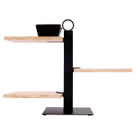 3-korruseline bambusest taldrik koos kausiga 32x32x 265 cm