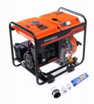 &Uuml;hefaasiline diiselgeneraator KD167, 6 kW, v&auml;ljund&uuml;hendused 1x230 V / 32 A + 2x230 V / 16 A