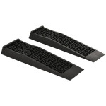 2 sissep&auml;&auml;su kaldteed, kummist, 70x20x8 cm, must