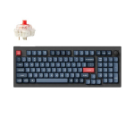 Juhtmevaba m&auml;nguklaviatuur Keychron V5 Max Wireless V5M-D1 Keychron Super Red, Inglise (US), must v., Keychron V5 Max QMK/VIA RGB Hot-Swappable - US Layout - Gateron Jupiter Red (V5M-D1) Belaidė Klaviatūra