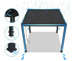 Paviljon Pergola deluxe wall 3.6x6, must (seinale paigaldatav)