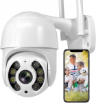 Turvakaamera, 1080P, WiFi, PTZ, &ouml;&ouml;n&auml;gemine, valge