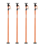 Toetustoru, teleskoopiline reguleeritav 125x291 cm teras, 4-pack
