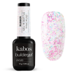 Kabos Builder Rubber Gel Pink Muse, 12g &ndash; s&auml;delev kummip&otilde;hine ehitusgeel pudelis