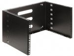 Seinakinnitus Rack 19'' 6U/4U 330 Mm V&otilde;rguseadmetele, Must, Stalflex