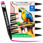 Akr&uuml;&uuml;list pintsli markerid Rawmark, 7 v&auml;rvi