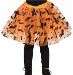 Oranž Tutu seelik nahkhiirtega Halloweeni kost&uuml;&uuml;mi jaoks