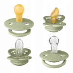 Bibs "try It" komplekt: 4 tk. 0m+ looduslikust kummist lutid