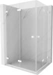 Mexen Lunar-F Duo kokkuk&auml;iv du&scaron;inurk 85 x 75 cm, l&auml;bipaistev, valge - 836-085L-075P-20-00