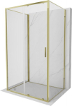 Mexen Exo-3S 3-seinaline liugustega du&scaron;inurk 145 x 75 cm, l&auml;bipaistev, kuldne - 8151-145-075-50-00-3S