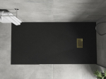 Mexen Hugo ristk&uuml;likukujuline SMC du&scaron;ialus 170 x 80 cm, must, kuldne kate - 42708017-G, 170 x 80 cm