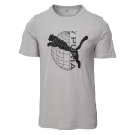 PUMA meeste vabaaja T-s&auml;rk PUMATECH PUMA GRAPHIC Tee Gray Echo - 63219263, hall, S