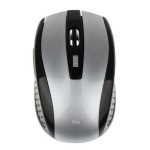 Juhtmevaba optiline hiir FIT2 M12, 2,4 GHz, 1200 DPI, must/h&otilde;bedane