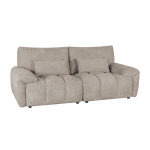 Diivan Home4you BARBARA 2,5-kohaline heledapruun modernne polsterdusega