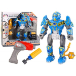 Eelnevalt valmistatud sinine robot
