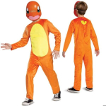 Kost&uuml;&uuml;m - Charmanderi kost&uuml;&uuml;m - Oranž - 127-136 cm - 7-8 aastat - Ametlik Pok&eacute;moni litsents