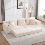 K&otilde;rge seljatoega diivanvoodi, 273x98x87cm, 260kg, 2 kasti