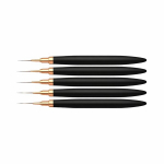 Professionaalsed k&uuml;&uuml;nte disaini pintslid, mustad, 5 tk