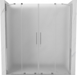 Mexen Velar Duo l&uuml;kanduvad du&scaron;iuksed 170 cm, mattklaas, kroom - 871-170-000-32-01