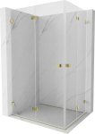 Mexen Lunar-F Duo kokkupandav du&scaron;inurk 95 x 85 cm, l&auml;bipaistev, kuldne - 836-095L-085P-50-00