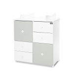 Kummut Lorelli Cupboard New, 2 kastiga, valge/heleroheline