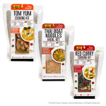 3x Tai toidukomplekti - TomYum, Thai Boat Noodles, Red Curry